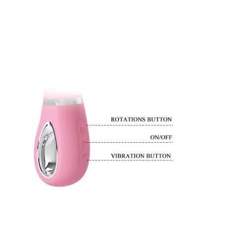 PRETTY LOVE - TERNENCE USB PINK 4 rot. 12 vibration Baile - Boys of Toys Sp. z. o.o. (dystrybutor)