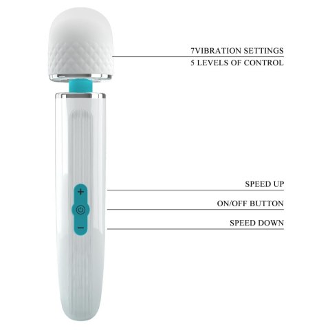 PRETTY LOVE - Bertas, 5 levels of speed control 7 vibration functions, ABS Silicone, USB rechargeable Baile - Boys of Toys Sp. z. o.o. (dystrybutor)