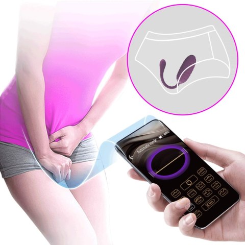 PRETTY LOVE - CASPER Purple 12 vibration functions Mobile APP remote control Baile - Boys of Toys Sp. z. o.o. (dystrybutor)