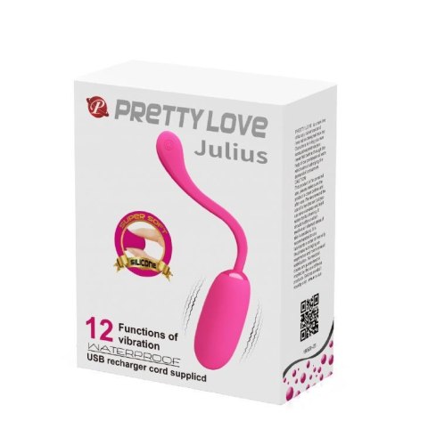 PRETTY LOVE - JULIUS EGG Pink 12 function vibrations Baile - Boys of Toys Sp. z. o.o. (dystrybutor)