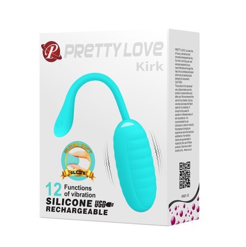 PRETTY LOVE - KIRK EGG Blue 12 function vibrations Baile - Boys of Toys Sp. z. o.o. (dystrybutor)