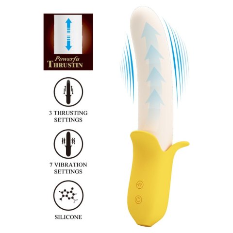 PRETTY LOVE - Banana Greek, 7 vibration functions 3 thrusting settings Baile - Boys of Toys Sp. z. o.o. (dystrybutor)
