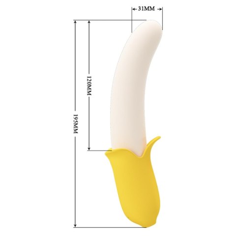 PRETTY LOVE - Banana Greek, 7 vibration functions 3 thrusting settings Baile - Boys of Toys Sp. z. o.o. (dystrybutor)