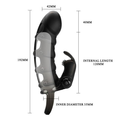 PRETTY LOVE -Cuper PENIS SLEEVE, 10 vibration functions Baile - Boys of Toys Sp. z. o.o. (dystrybutor)
