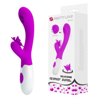 PRETTY LOVE - Moth, 12 vibration functions 3 licking settings Baile - Boys of Toys Sp. z. o.o. (dystrybutor)