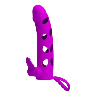 PRETTY LOVE - Vibrating Penis Sleeve with Ball Strap Baile - Boys of Toys Sp. z. o.o. (dystrybutor)