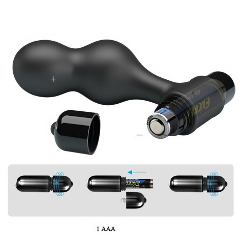 Mr. Play Silicone Anal Plug, 10 functions of vibration Black Baile - Boys of Toys Sp. z. o.o. (dystrybutor)