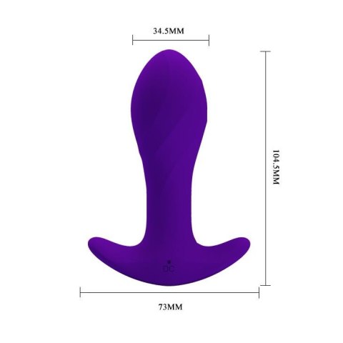 PRETTY LOVE - MORTON Anal Plug Massager 12 Functions USB Baile - Boys of Toys Sp. z. o.o. (dystrybutor)