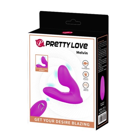 PRETTY LOVE - Melvin, 12 vibration functions Memory function Wireless remote control Baile - Boys of Toys Sp. z. o.o. (dystrybutor)