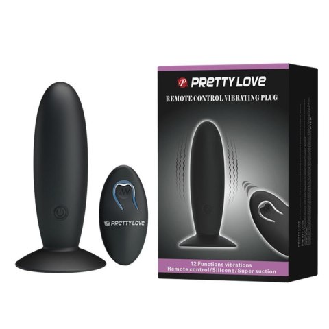 PRETTY LOVE - REMOTE CONTROL VIBRATING PLUG 12 function Baile - Boys of Toys Sp. z. o.o. (dystrybutor)