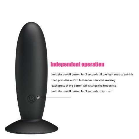 PRETTY LOVE - REMOTE CONTROL VIBRATING PLUG 12 function Baile - Boys of Toys Sp. z. o.o. (dystrybutor)
