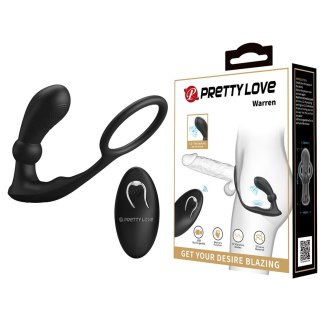 PRETTY LOVE - Warren Black, 12 vibration functions 12 pulse wave settings Wireless remote control Baile - Boys of Toys Sp. z. o.o. (dystrybutor)