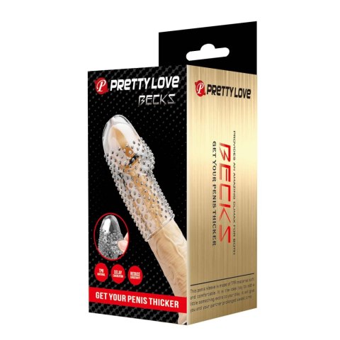 Pretty Love Penis Sleeve - Becks (Clear) Baile - Boys of Toys Sp. z. o.o. (dystrybutor)