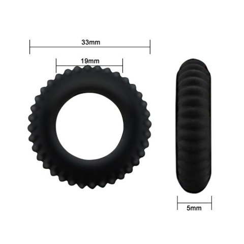 BAILE- TITAN Cocck Ring Black Baile - Boys of Toys Sp. z. o.o. (dystrybutor)
