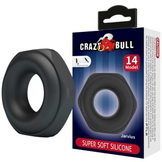 Crazy Bull Jarvius Super Soft Silicone Cock Ring - Black Baile - Boys of Toys Sp. z. o.o. (dystrybutor)