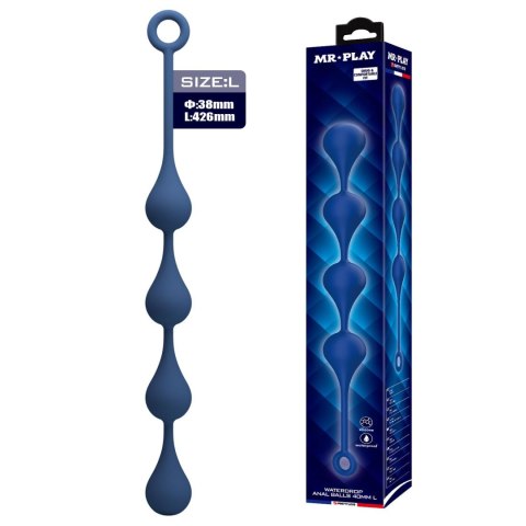 MR. PLAY Waterdrop Anal Balls - 42.6 cm L Baile - Boys of Toys Sp. z. o.o. (dystrybutor)