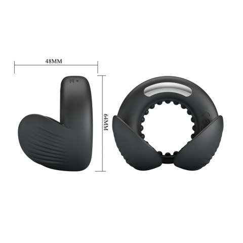 Pretty Love Quentin Vibrating Silicone Cock Ring Baile - Boys of Toys Sp. z. o.o. (dystrybutor)