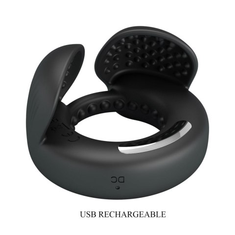 Pretty Love Quentin Vibrating Silicone Cock Ring Baile - Boys of Toys Sp. z. o.o. (dystrybutor)