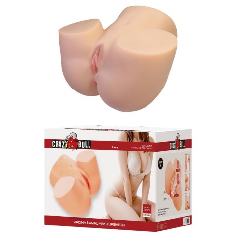 Crazy Bull Liora Vibrating Vagina & Anal Masturbator - Flesh Baile - Boys of Toys Sp. z. o.o. (dystrybutor)