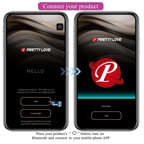 PRETTY LOVE - Klay, 10 vibration functions 10 thrusting settings Mobile APP remote control Baile - Boys of Toys Sp. z. o.o. (dystrybutor)