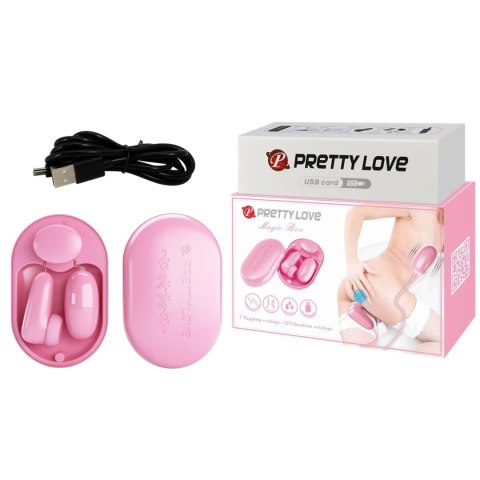 PRETTY LOVE - Magic Box Pink, 12 vibration functions 7 tapping functions Baile - Boys of Toys Sp. z. o.o. (dystrybutor)