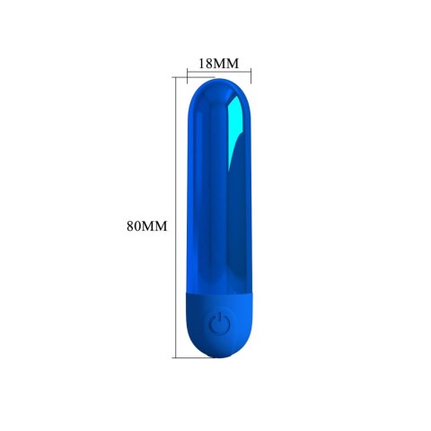 Pretty Love Kiwi - Rechargeable Bullet Vibrator - Blue Baile - Boys of Toys Sp. z. o.o. (dystrybutor)