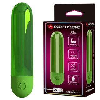 Pretty Love Kiwi - Rechargeable Bullet Vibrator - Green Baile - Boys of Toys Sp. z. o.o. (dystrybutor)
