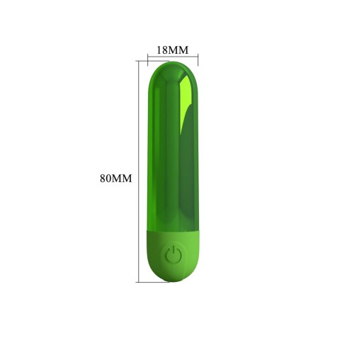 Pretty Love Kiwi - Rechargeable Bullet Vibrator - Green Baile - Boys of Toys Sp. z. o.o. (dystrybutor)