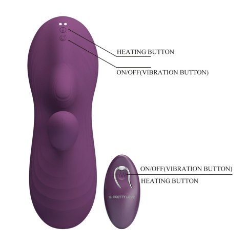 Pretty Love Luka Heating Sit-Down Pad Vibrator Baile - Boys of Toys Sp. z. o.o. (dystrybutor)