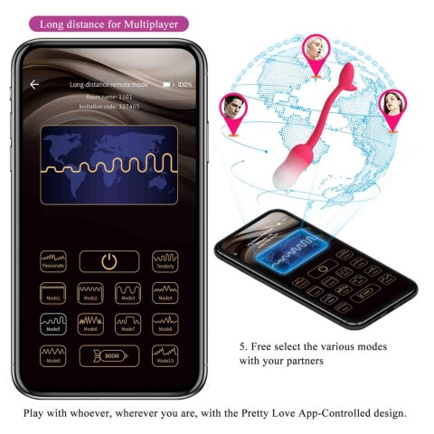 Pretty Love Poulsen App-Controlled Egg Vibrator 01 Baile - Boys of Toys Sp. z. o.o. (dystrybutor)