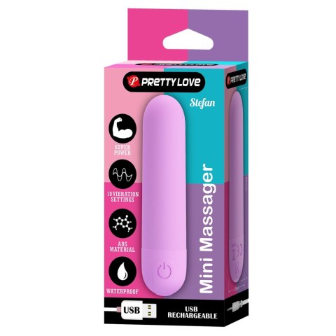 STEFAN, Mini massager, 10 vibration functions Baile - Boys of Toys Sp. z. o.o. (dystrybutor)