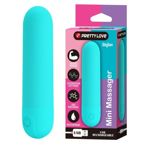 STEFAN, Mini massager, 10 vibration functions Baile - Boys of Toys Sp. z. o.o. (dystrybutor)