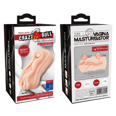 CRAZY BULL - AVA Realistic Vagina Masturbator, TPR Baile - Boys of Toys Sp. z. o.o. (dystrybutor)