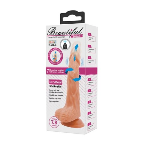 BAILE - Bodach 7,8'', 7 vibration functions 7 rotation functions Thrusting Wireless remote control Suction base Baile - Boys of Toys Sp. z. o.o. (dystrybutor)
