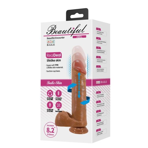 BAILE - Realistic Dildo Abel 8,2" Multi-Function Baile - Boys of Toys Sp. z. o.o. (dystrybutor)