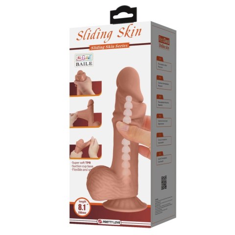 BAILE - Sliding Skin 8,1'', Bendable Suction base TPR Baile - Boys of Toys Sp. z. o.o. (dystrybutor)