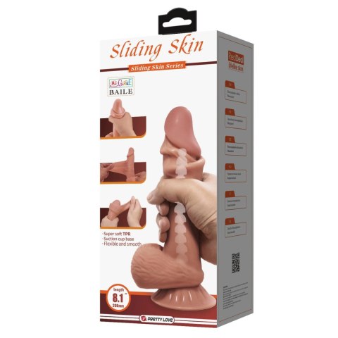 BAILE - Sliding Skin 8,1'', Suction base Bendable TPR Baile - Boys of Toys Sp. z. o.o. (dystrybutor)