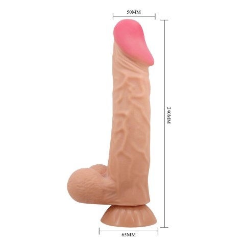 BAILE - Sliding Skin 9,4'' Flesh Bendable Suction base TPR Baile - Boys of Toys Sp. z. o.o. (dystrybutor)