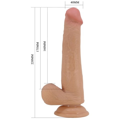 PRETTY LOVE - TALLEN 8.7"(220mm) Sliding Skin Series TPR, Suction base Baile - Boys of Toys Sp. z. o.o. (dystrybutor)