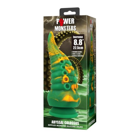 Power Monsters Abyssal Colossus - 22.5 cm Rippled Monster Silicone Dildo Baile - Boys of Toys Sp. z. o.o. (dystrybutor)