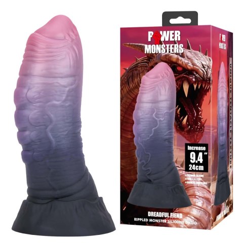 Power Monsters Dreadful Fiend - 24 cm Rippled Monster Silicone Dildo Baile - Boys of Toys Sp. z. o.o. (dystrybutor)
