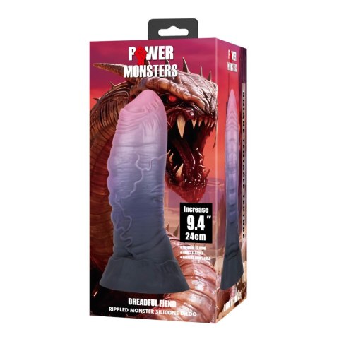 Power Monsters Dreadful Fiend - 24 cm Rippled Monster Silicone Dildo Baile - Boys of Toys Sp. z. o.o. (dystrybutor)