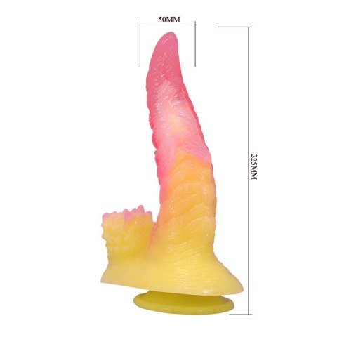 Power Monsters Flamebeast - 22.5 cm Rippled Monster Silicone Dildo Baile - Boys of Toys Sp. z. o.o. (dystrybutor)