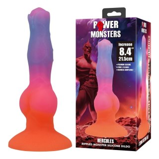 Power Monsters Hercules - 21.5 cm Rippled Monster Silicone Dildo Baile - Boys of Toys Sp. z. o.o. (dystrybutor)