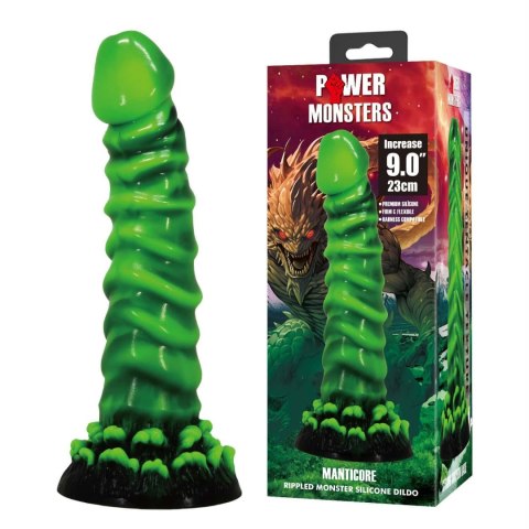 Power Monsters Manticore - 23 cm Rippled Monster Silicone Dildo Baile - Boys of Toys Sp. z. o.o. (dystrybutor)