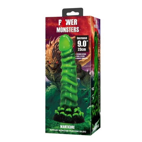 Power Monsters Manticore - 23 cm Rippled Monster Silicone Dildo Baile - Boys of Toys Sp. z. o.o. (dystrybutor)