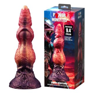 Power Monsters Savage Beastlord - 24 cm Rippled Monster Silicone Dildo Baile - Boys of Toys Sp. z. o.o. (dystrybutor)