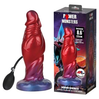 Power Monsters Shadow Behemoth - 22 cm Rippled Monster Silicone Dildo Baile - Boys of Toys Sp. z. o.o. (dystrybutor)