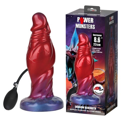 Power Monsters Shadow Behemoth - 22 cm Rippled Monster Silicone Dildo Baile - Boys of Toys Sp. z. o.o. (dystrybutor)