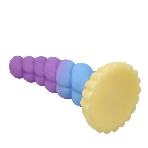 Power Monsters Unicorn - 22 cm Rippled Monster Silicone Dildo Baile - Boys of Toys Sp. z. o.o. (dystrybutor)